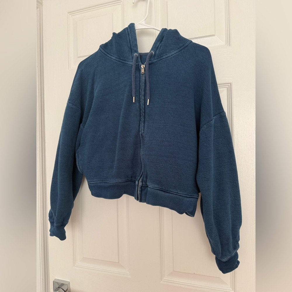 GAP Denim Blue Zip-Up Hoodie